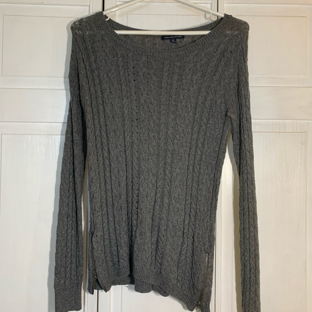 Gray American Eagle sweater